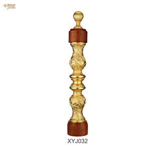 Balustrade en aluminium <span class=keywords><strong>couleur</strong></span> or <span class=keywords><strong>pour</strong></span> poteau d'<span class=keywords><strong>escalier</strong></span> en bois de qualité supérieure <span class=keywords><strong>pour</strong></span> escaliers élégants - Product Image 1