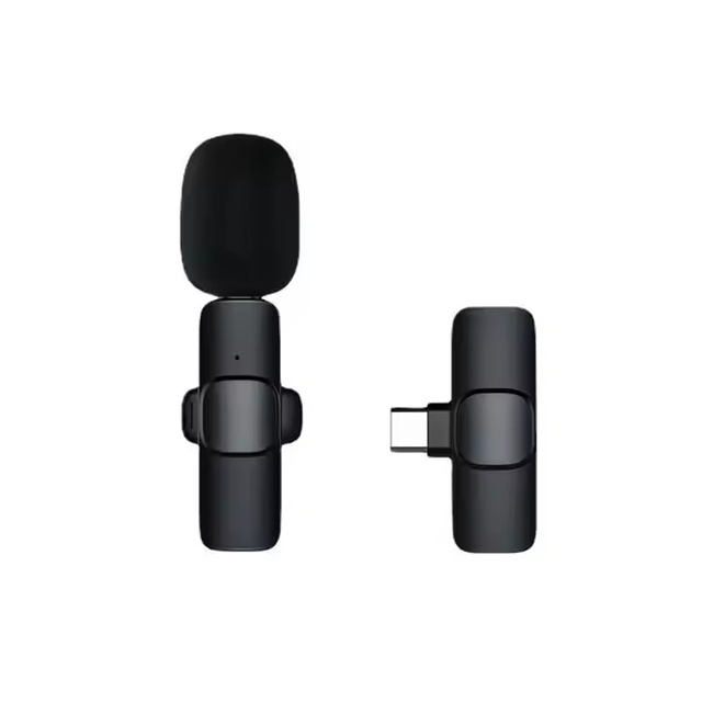 K8 Wireless Lavalier Microphone Type c Ios Auto Sync Design Professional Mic For Vlog Video Recording Live Streaming