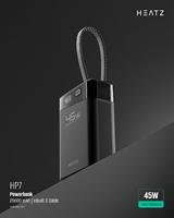 Banque d'alimentation HEATZ 20000mAh haute capacité, charge rapide, interface numérique Type-C, 45W, prend en charge la charge des ordinateurs portables