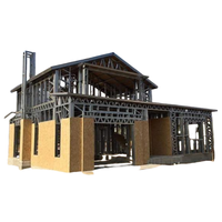 Nouveau modèle de luxe Maison de villa à structure légère en acier à 2 étages Maison modulaire