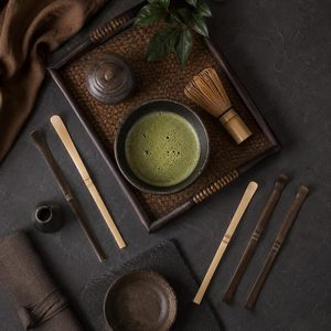 Classic Eco-friendly Bamboo Matcha Spoon Chashaku Wooden Powder Scoop for Matcha Bamboo Matcha Whisk Set - Product Image 4