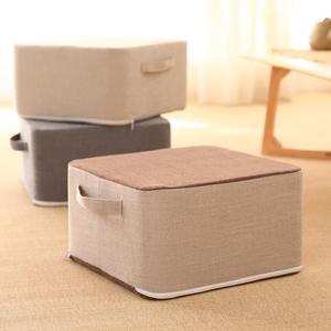 Cojín cuadrado de tela grueso, extraíble y lavable, para uso en tatami y ventanas abatibles. - Product Image 2