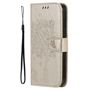 Étui à rabat en PU design arbre avec fentes pour cartes pour Moto Edge 30, pour <span class=keywords><strong>Sony</strong></span> <span class=keywords><strong>Xperia</strong></span> 10 IV étui portefeuille - Product Image 2