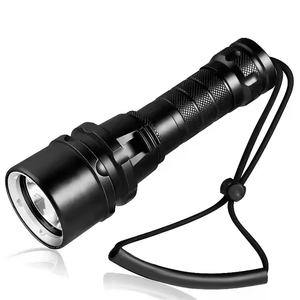 Xách tay chuyên nghiệp dưới nước 80m lặn ánh sáng có thể sạc lại pin T6 LED lặn Đèn pin 1000lm Hộp quà tặng bao bì - Product Image 1
