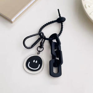 Porte-clés personnalisé avec <span class=keywords><strong>photo</strong></span> de visage créatif - Porte-clés en acrylique noir et blanc personnalisé pour homme, femme, cadeau de couple, ornement suspendu - Product Image 6