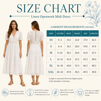 Gaun Midi Grosir Bahan Linen Campuran Kerah Bulat Lengan Pendek Wanita Model Terbuka di Bagian Bawah Kasual Musim Panas Logo Kustom OEM Gaun Midi