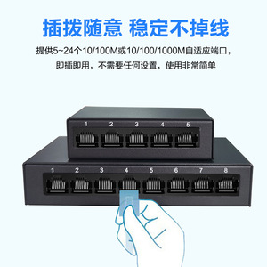 OEM&ODM ราคาดีที่สุด สวิตช์อีเธอร์เน็ต 8 พอร์ต 10/100 Mbps ตัวเรือนเหล็ก 8 RJ45 รองรับ QoS VLAN แบบ Stackable สำหรับใช้งานในองค์กร - Product Image 6