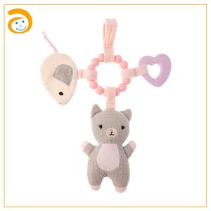 Set di Sonaglietti per Neonati Personalizzati all'Ingrosso, Campanello Sonoro in Plastica Morbida, Giocattolo per Passeggino con Animali della Giungla, OEM - Product Image 4