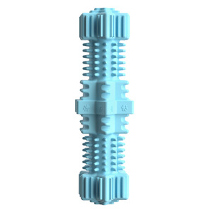 Jouet pour chien en caoutchouc TPR hexagonal pour nettoyer les dents, jouet interactif pour chien, brosse à dents pour chien pour soulager l'ennui - Product Image 4
