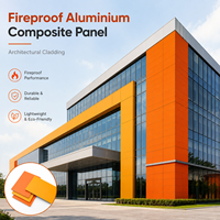 Panneau composite en aluminium ACP ACM résistant au feu, revêtu de PVDF gris argenté, personnalisé pour la décoration de façade de magasin