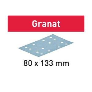 FESTOOL - 497119 Hoja abrasiva STF 80x133 Granat (paquete múltiple)-EAN 4014549138366 ABRASIVOS PAPELES ABRASIVOS - Product Image 1