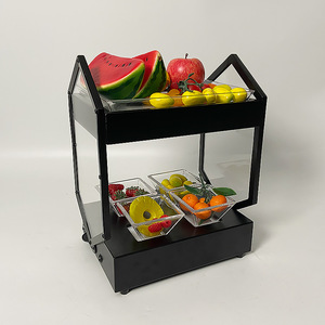 LED Illuminated Fruit Plate Stand Three Tiered Snack <b>Display</b> <b>Rack</b> For Bars And KTVs Creative Fruit Platter Desktop Use - Product Image 3