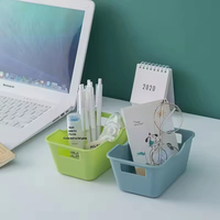 Boîte de rangement en plastique robuste, organisateur de bureau multifonctionnel, boîtes de rangement pour chambre à coucher, bureau, salle de bain, cuisine