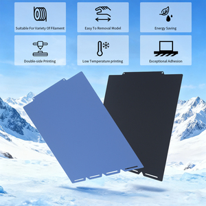 แผ่นบิลด์เพลทพิมพ์สองด้านชิ้นส่วนเครื่องพิมพ์3D แผ่นเหล็กขนาด270x270มม. สำหรับ snapmaker U1เครื่องพิมพ์3D สีฟ้า/ดำ - Product Image 2