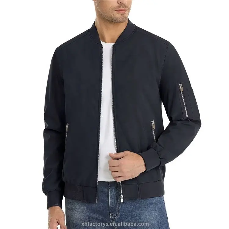 Jaqueta de alta qualidade confortável beisebol bordado forrado grosso jaqueta bomber do colégio para homens