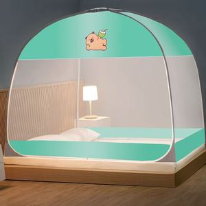 2025 New Arrival đơn giản in Top muỗi <span class=keywords><strong>Net</strong></span> giường rèm nhà máy bán buôn Polyester yurt tán cho người lớn trẻ em phòng ngủ - Product Image 1