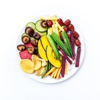 Ycoyco 250 gramos de Patatas y Calabaza Crujientes, Vegetales Mixtos Deshidratados, Listos para Comer, Snacks Salados