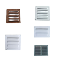 Grille d'aération carrée en aluminium poinçonnée thermolaquée, persiennes estampées, couleur personnalisée, installation facile, garantie 1 an