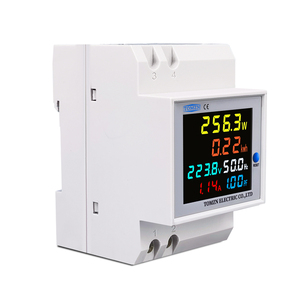 TOMZN Medidor de Energía Eléctrica 6 en 1 para Riel DIN, 110V 220V 100A, Medidor de Voltaje, Corriente, Factor de Potencia, Energía Activa (KWH) y Frecuencia, VOLT AMP - Product Image 6