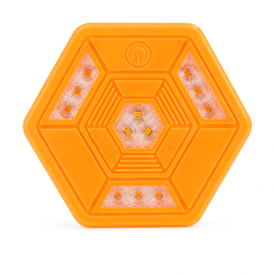 Luz de Advertencia Magnética Portátil de Emergencia, Luz Intermitente Amarilla Recargable, Lámpara de Seguridad Vial para Reparación de Automóviles y Camiones - Product Image 4