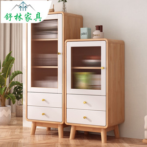 Nordic Solid Wood Sideboard 900mm+ Multifunctional <b>Storage</b> <b>Cabinet</b> For Living Room Kitchen - Product Image 1