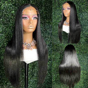 360 HD Trong Suốt Ren phía trước Tóc Giả Nhà cung cấp Brazil tóc giả tóc con người 360 đầy đủ ren glueless HD ren phía trước tóc giả cho phụ nữ da đen - Product Image 4