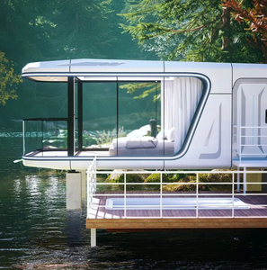 Casa Mobile di Lusso Moderna a Forma di Capsula Spaziale per Esterni, Casa su Ruote, Resort Hotel, <span class=keywords><strong>Bungalow</strong></span> Mobile - Product Image 5