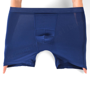 Calzoncillos bóxer personalizables de primera calidad para hombre, Calzoncillos Bóxer deportivos hechos a medida de color liso para hombre, venta al por mayor de China - Product Image 6