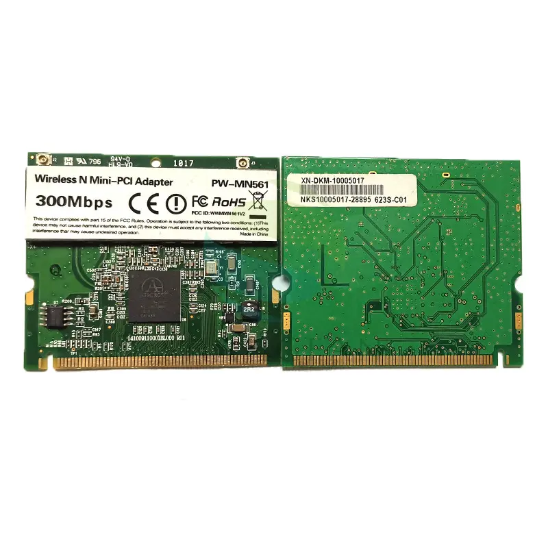 Atheros के लिए AR9223 PW-MN561 300Mbps मिनी पीसीआई वायरलेस एन वाईफाई एडाप्टर मिनी-PCI WLAN कार्ड एसर Asus के लिए/डेल/तोशिबा कार्ड