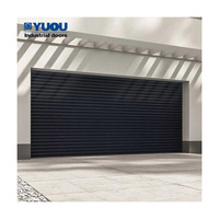 Porte de sécurité automatique en acier galvanisé robuste à enroulement motorisé pour usine, entrepôt, garage