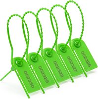 Sceau de sécurité YC-L210-T en plastique détachable, haute sécurité, à longueur réglable, anti-effraction, diamètre 2,5 mm (pour bagages)