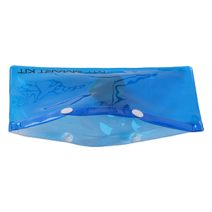 PVC transparent zipper plastic logo pencil case pen bag multi-functional stationery