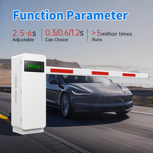 JWSY Porte de barrière en acier inoxydable 201 Moteur sans balais DC antirouille 6m Pôle MTBF 8 millions de fois-30 degrés Celsius Zones froides - Product Image 6