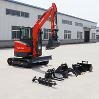 Mini Excavadora con Motor Kubota, Cuerpo Ligero, Fácil Transporte, Excavadora para Renovación Urbana y Construcción