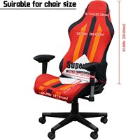 Housse de chaise personnalisable en soie spandex, housse de chaise ergonomique, housse de chaise de jeu d'ordinateur pour la protection contre les rayures du chat