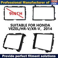 Vente mondiale en promotion : Cadre d'intégration d'autoradio pour Honda VEZEL/HR-V/XR-V 2014, avec câblage et Canbus