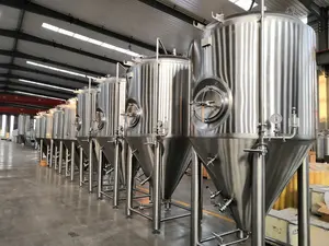 Prezzo di promozione 10HL 20HL 30HL 50HL acciaio inossidabile fermentatore di birra serbatoio di fermentazione per l'europa