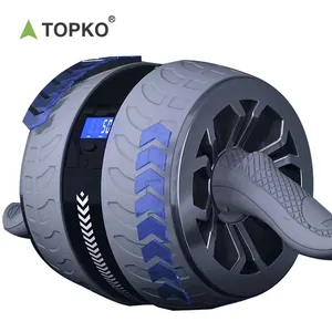 TOPKO Многофункциональный Умный светодиодный дисплей abs-ролик умный пластиковый ролик для мышц живота с счетчиком