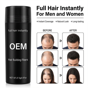 ผลิตภัณฑ์จัดแต่งทรงผม โลโก้สั่งทำ วิกผม เส้นใยสังเคราะห์ เคราตินเพิ่มความหนา ผงสเปรย์เส้นใยผม ใบรับรอง MSDS สำหรับผู้ชายและผู้หญิง - Product Image 4