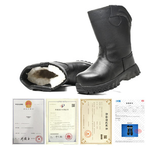 Botas de nieve Zongmai para invierno, cálidas, hasta media pantorrilla, unisex, tacón bajo, de cuero con patchwork, antideslizantes para clima frío - Product Image 5