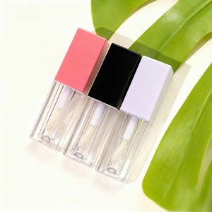 Wholesale Customized Logo Cosmetics Empty <b>Square</b> Lipstick Tube Clear Empty Lipstick <b>Container</b> Tubes Big Brush - Product Image 3