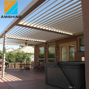 <span class=keywords><strong>Pergola</strong></span> bioclimatique en aluminium à lames orientables motorisées sur mesure de 12 pieds sur 23 pieds, <span class=keywords><strong>prix</strong></span> d'usine - Product Image 1