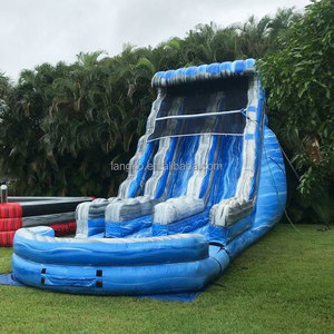 Toboggan gonflable le plus vendu toboggan aquatique commercial en PVC de 0.55mm toboggan gonflable amusant en plein air pour les locations de fêtes - Product Image 3