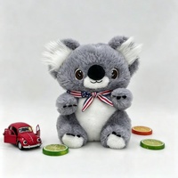 Boneka Koala Besar Lucu, Mainan Hewan Isi Lembut Super Empuk dengan Bordir Mata, Pereda Stres, Hadiah Ulang Tahun untuk Anak-Anak