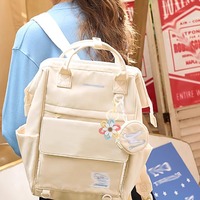 Porte-clés Tissé Fleur de Marguerite Tournesol en Fil, Style Bohème Fait Main, Breloque de Sac Florale pour Femme et Fille