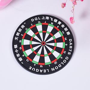 Sous-verres personnalisés en caoutchouc souple, dessous de plat modernes imprimés colorés, sets de table en silicone à motif de dessin animé, antidérapants - Product Image 2