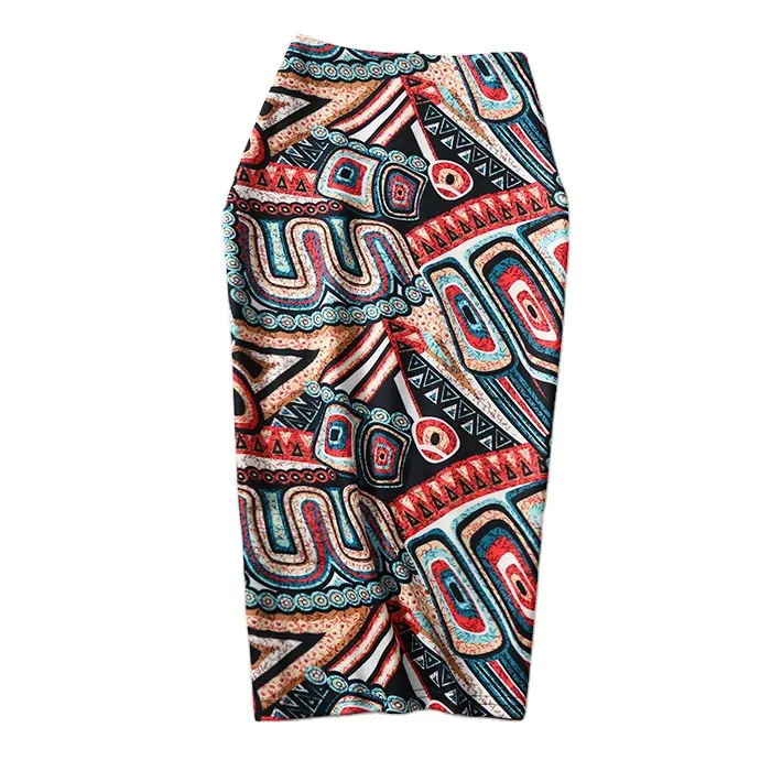 Wholesale price cheap new arrival elegant women's dress digital printing pencil women's skirt