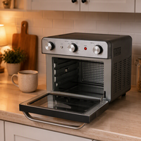 Four à friture sans huile de comptoir 23L 1400W à commande numérique multifonction pour cuisine domestique
