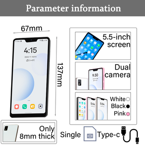 Các duoqin qin3pro Android 12 Dual Camera Google 6GB + 128GB duy nhất Sim Type-C màn hình cảm ứng cấu trúc Cá Tính 4G điện thoại thông minh - Product Image 3