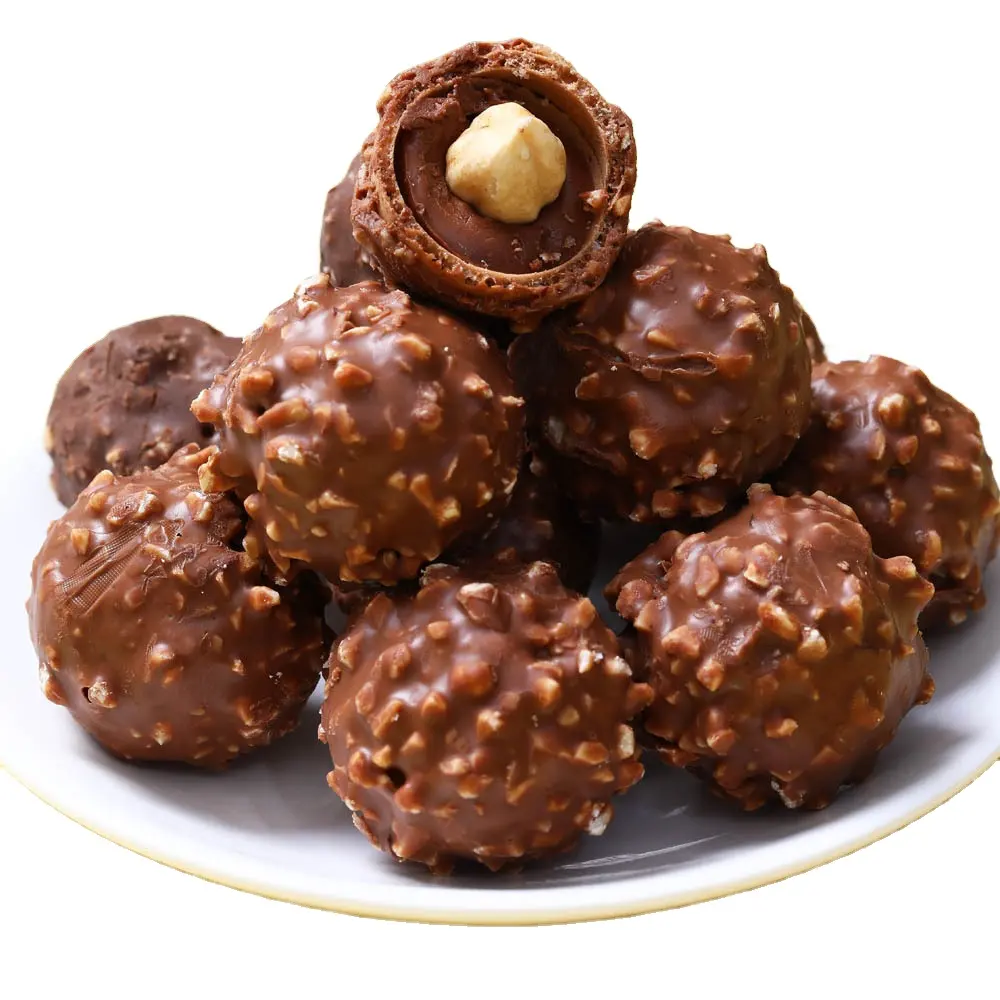 Rolian 1Kg 80 Stuks Hazelnoot Gouden Bal Cacaoboter Chocolade Snacks Custom Chocolade